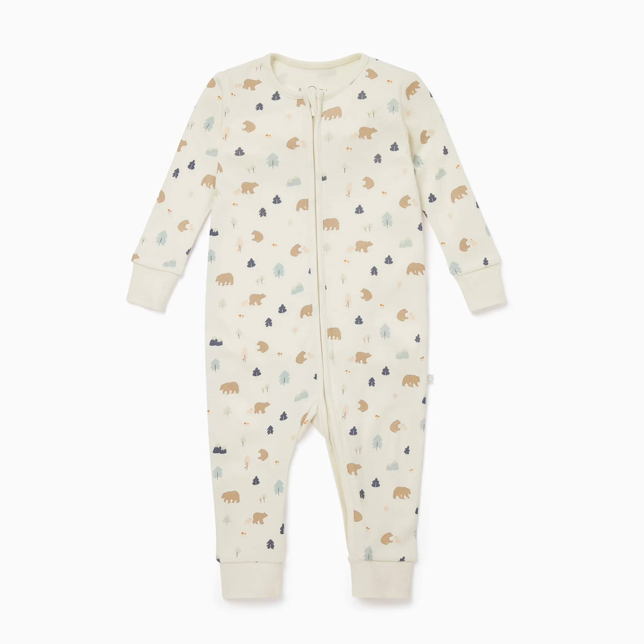 Bear Print Clever Zip Sleepsuit