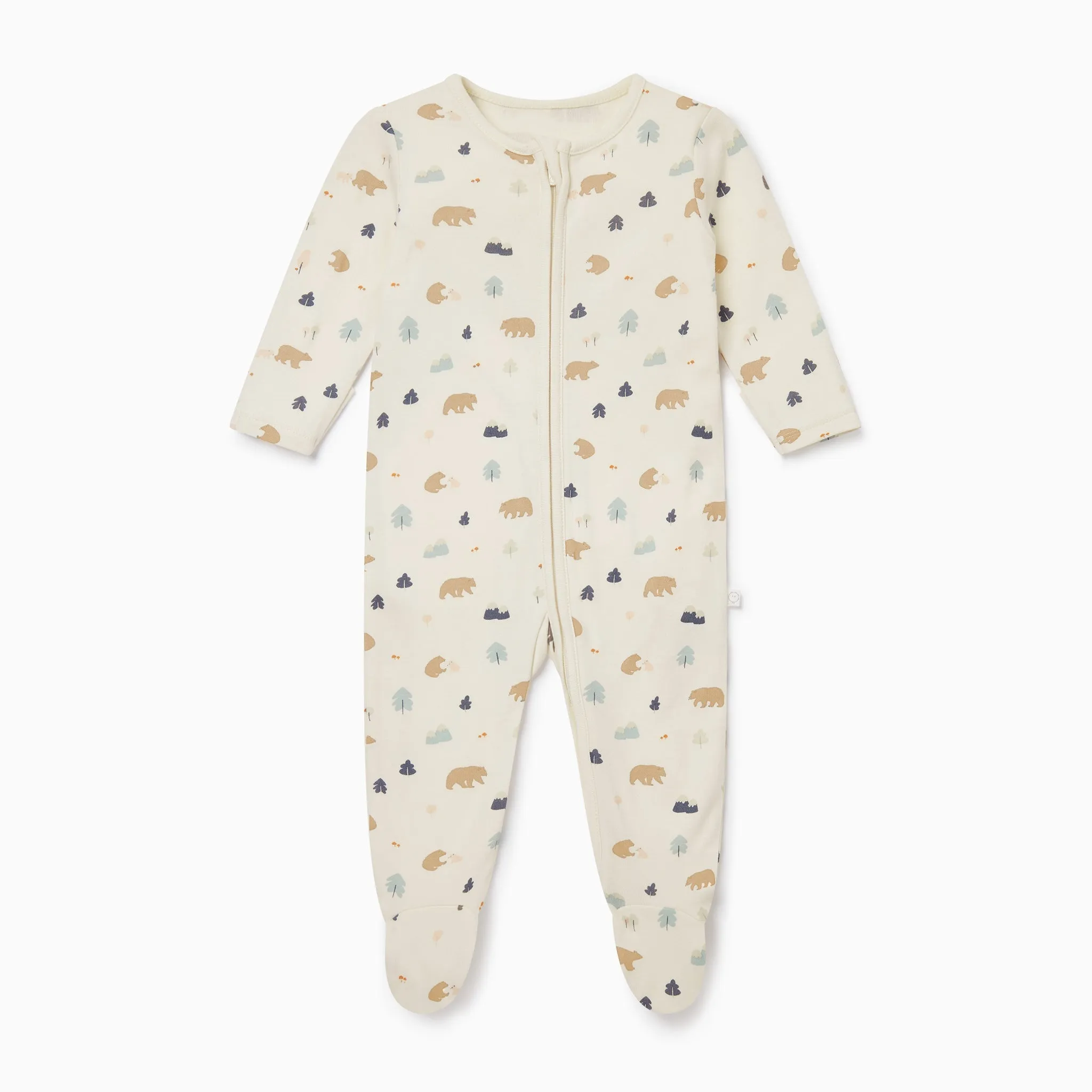 Bear Print Clever Zip Sleepsuit