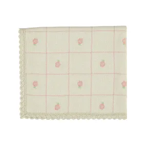 Bebe Organic Rosie Mauve Jacquard Blanket