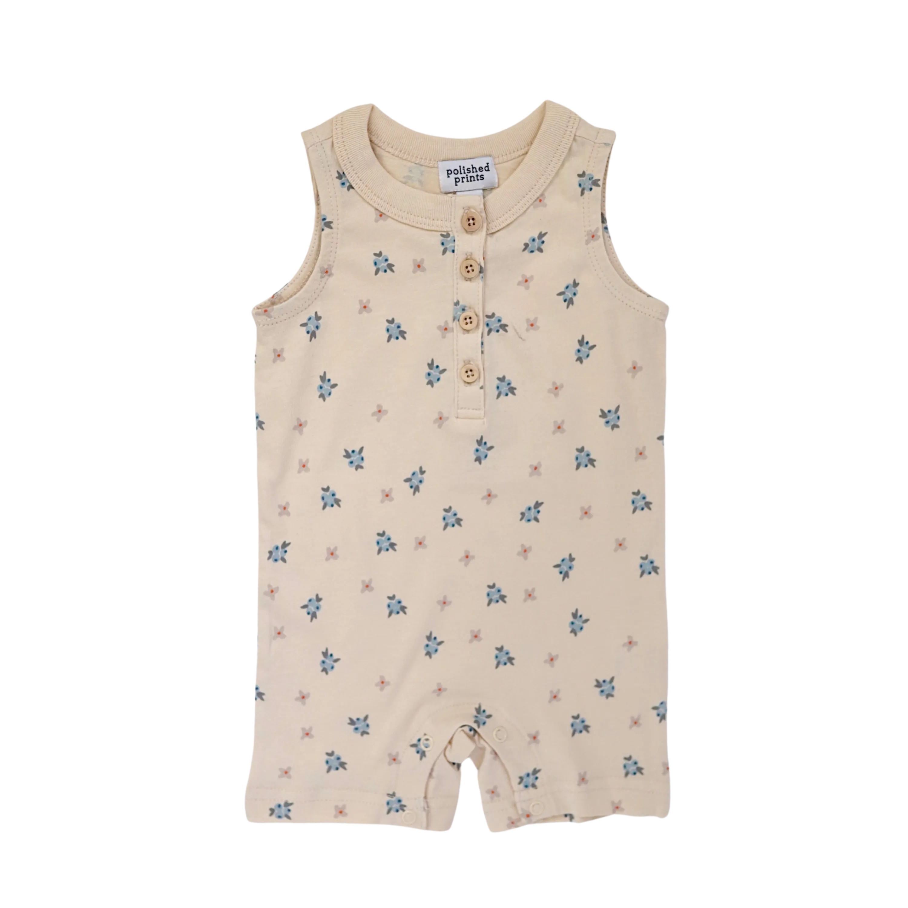 Berry Cute Henley Shorty Romper