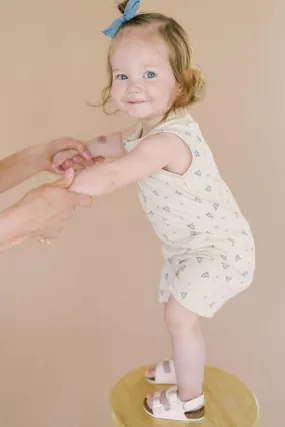 Berry Cute Henley Shorty Romper