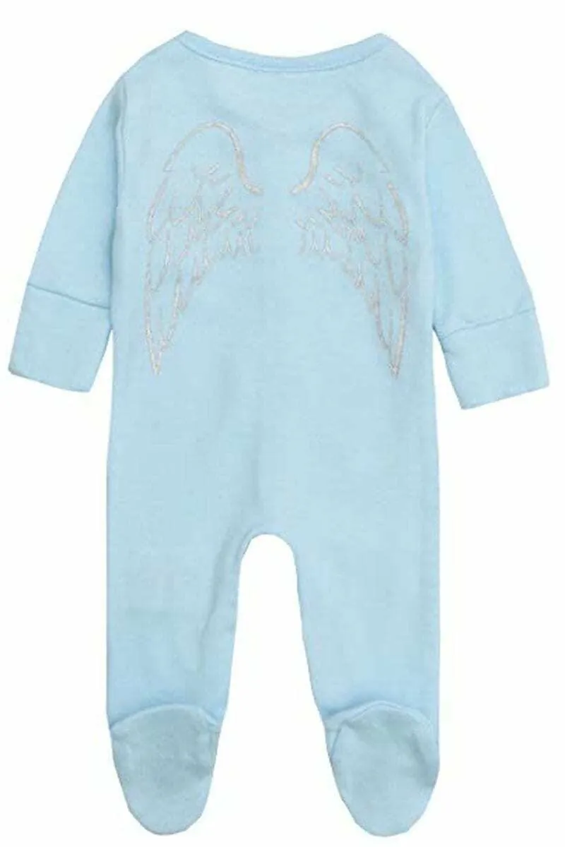 Blue Little Angel Pure Cotton Romper Sleepsuit
