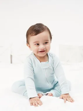 Blue Skies - Infant Organic Bamboo Solid Sleepsuit