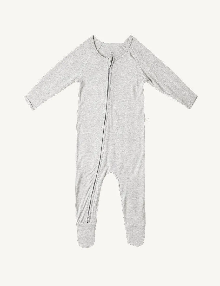 Boody Long Sleeve Onesie - Light Grey 00 (3-6mths)