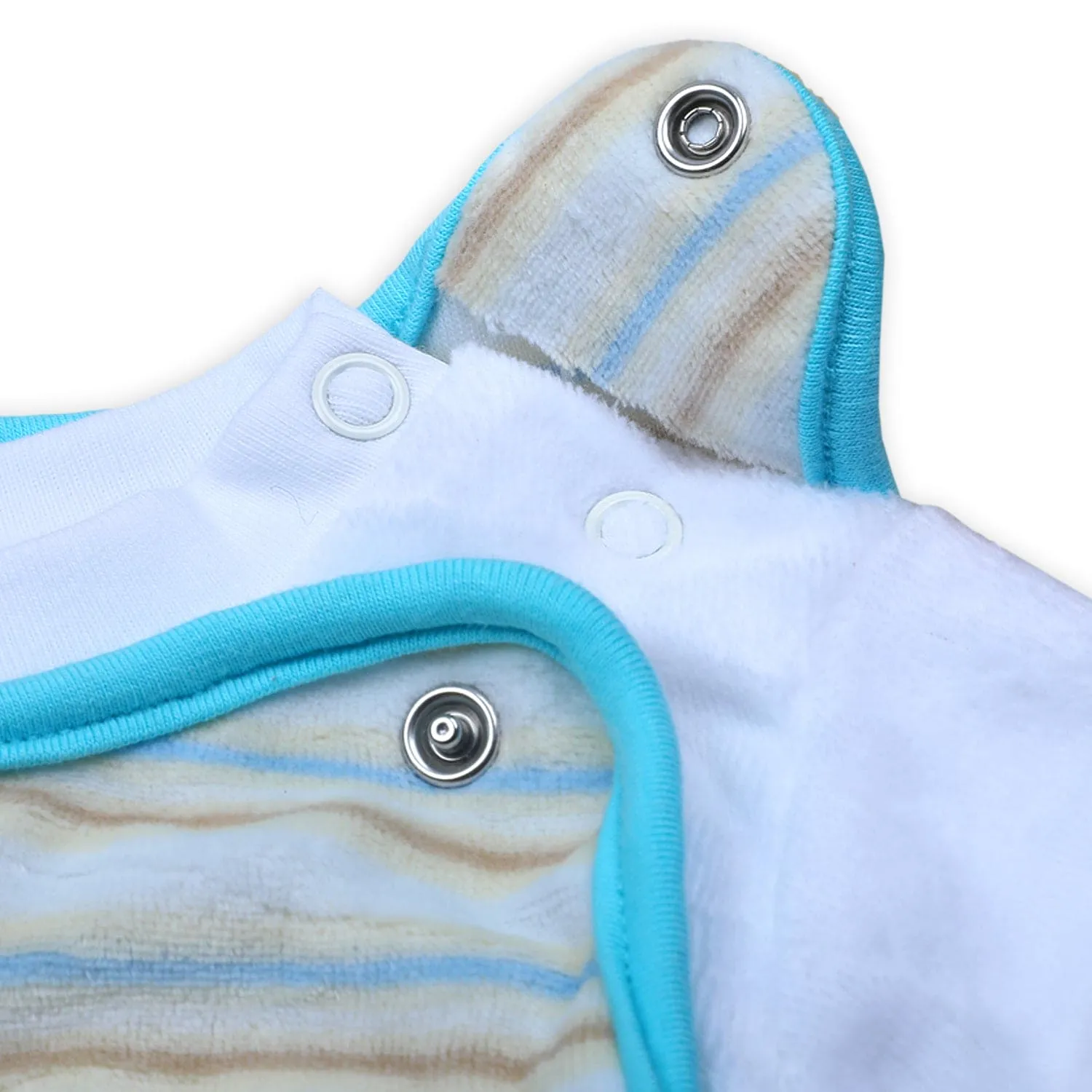 Brave Duck Infant 2 Piece Full Sleeves Tshirt And Romper Set - Multicolour