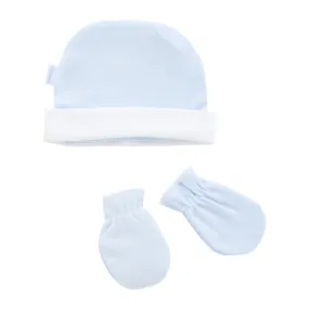 Cambrass Cap & Mittens Liso Blue
