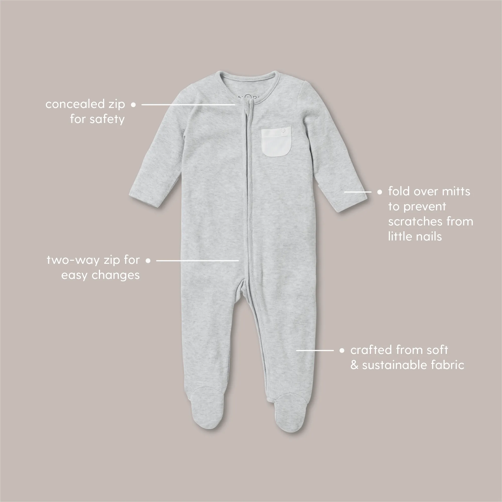 Clever Zip Sleepsuit