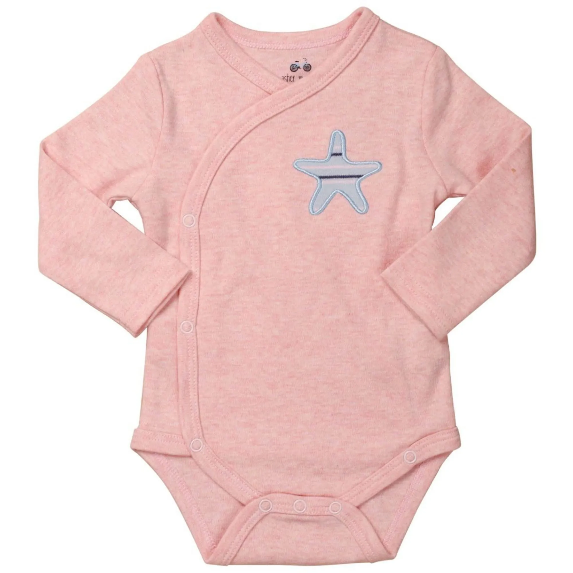 Clothes Baby Kimono Side Snap Girl Long Sleeve Bodysuit 6-9 Months