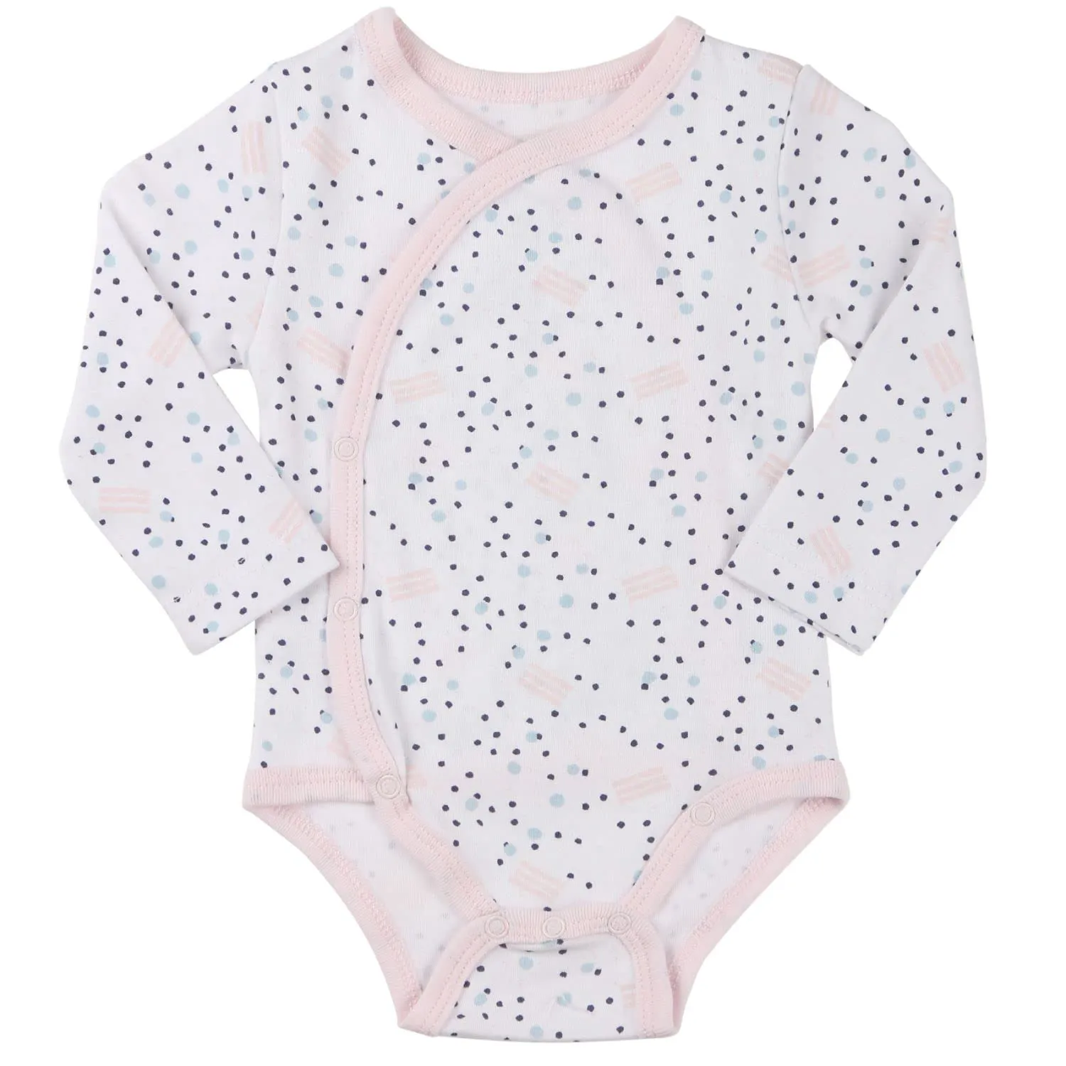 Clothes Baby Kimono Side Snap Girl Long Sleeve Bodysuit 6-9 Months