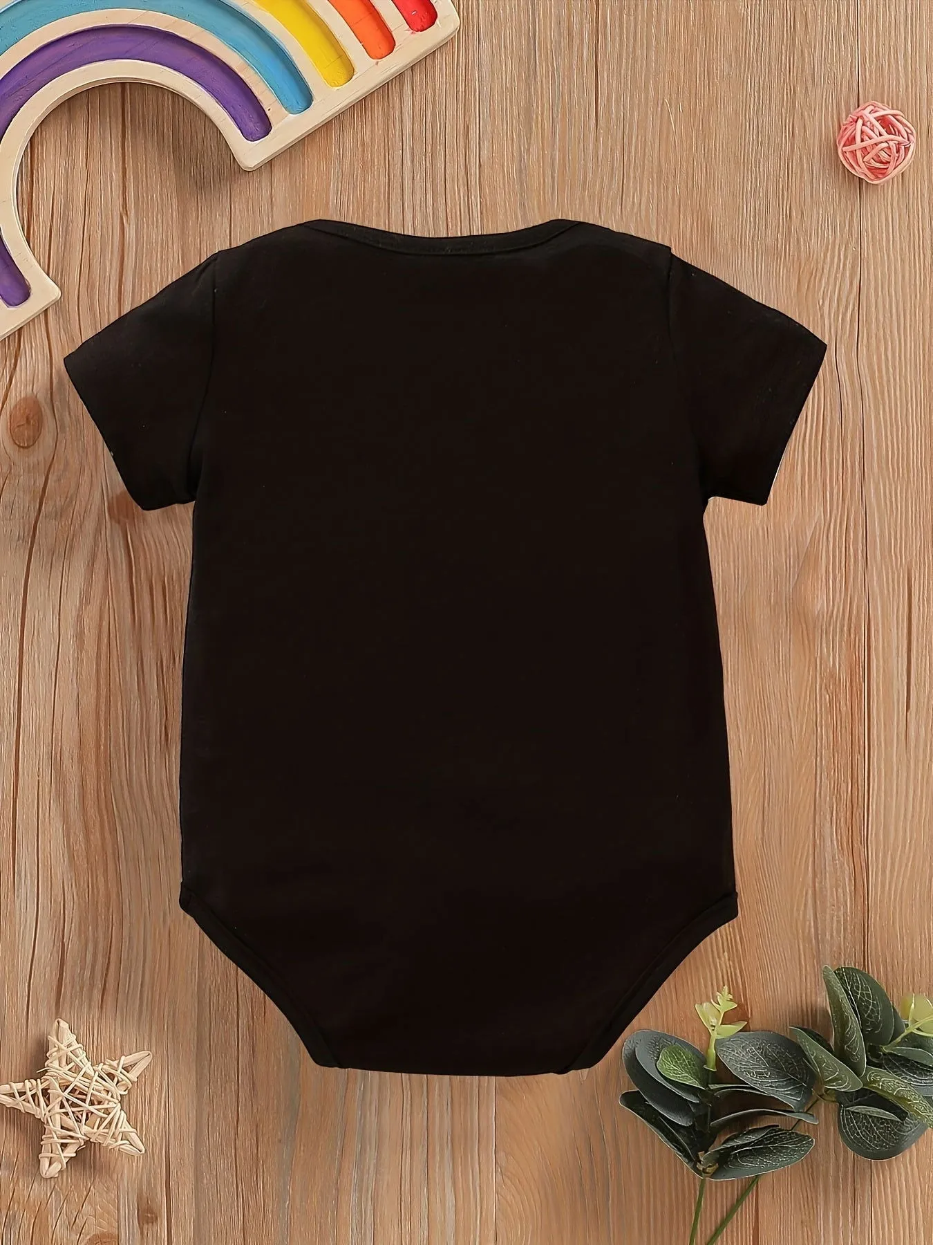 Colorful Dancing Skeleton Short Sleeve Triangle Onesie