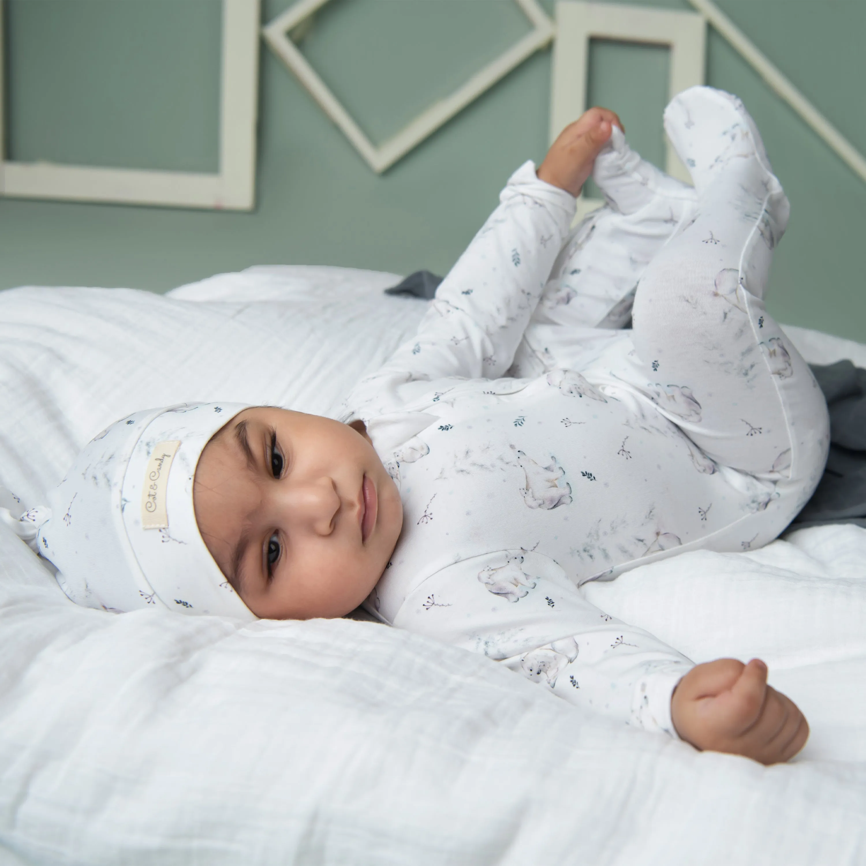 Constellation Bear Organic Footed Sleepsuit