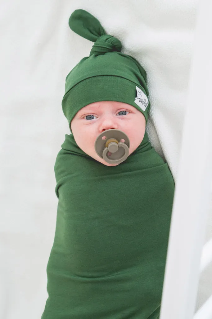 Copper Pearl Newborn Top Knot Hat | Alder
