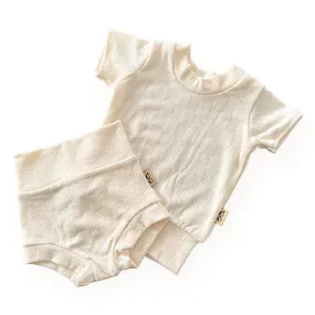 Cream Checkers Summer Lounge Set