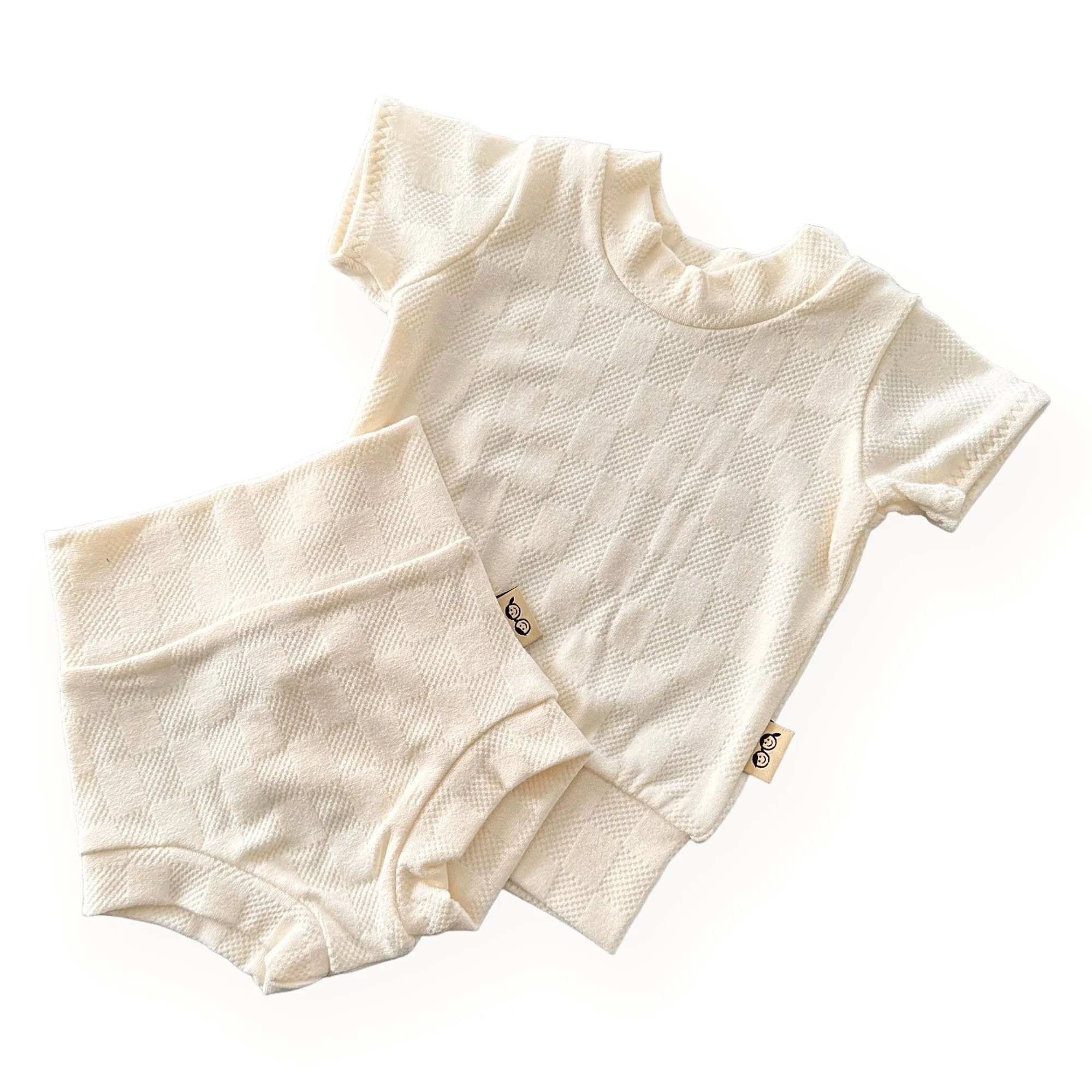 Cream Checkers Summer Lounge Set