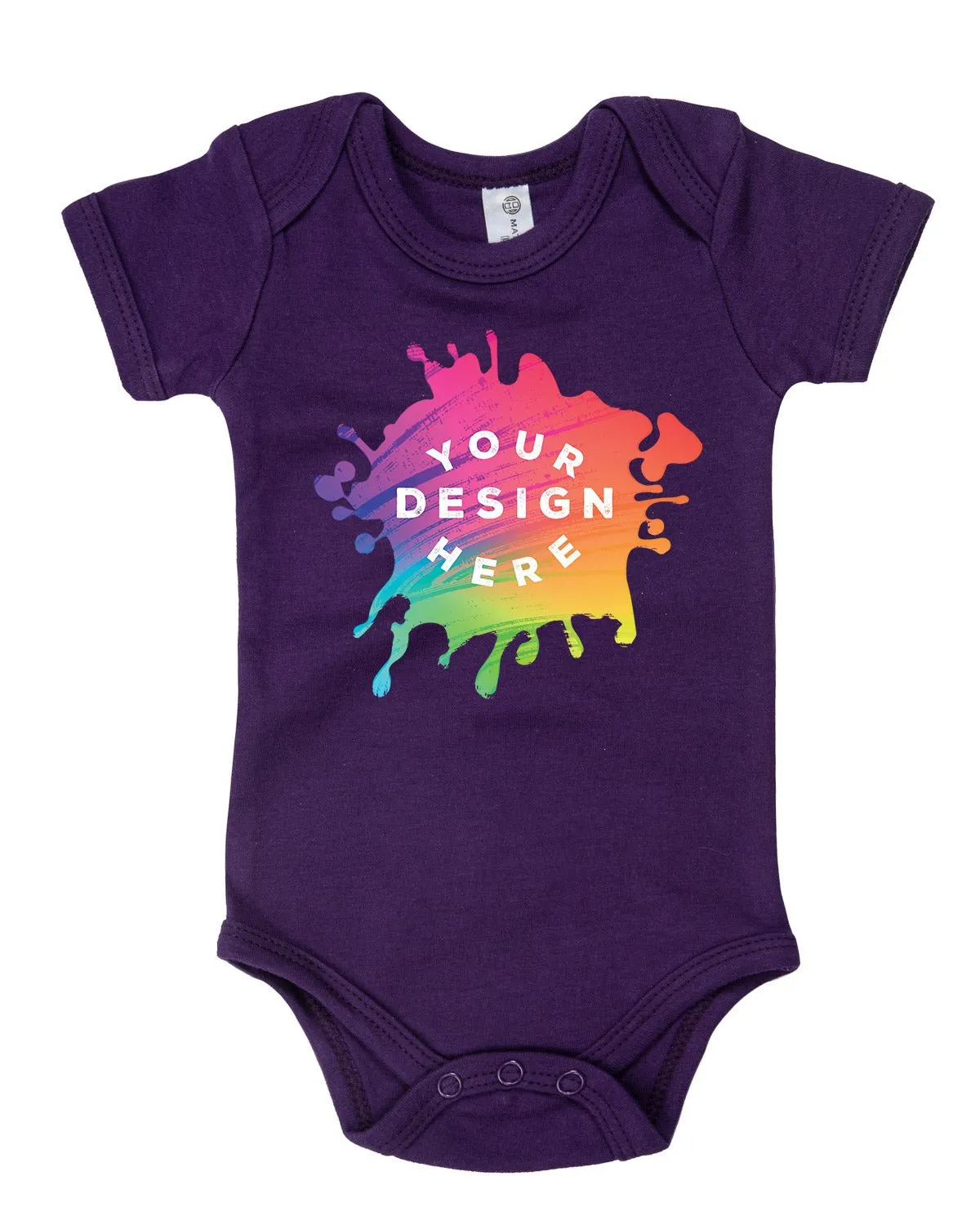 Custom Full Color Printed Cotton Baby Romper