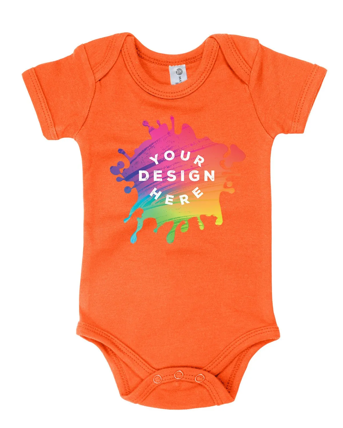 Custom Full Color Printed Cotton Baby Romper