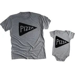 Dad Baby Matching Pizza Shirt and Onesie