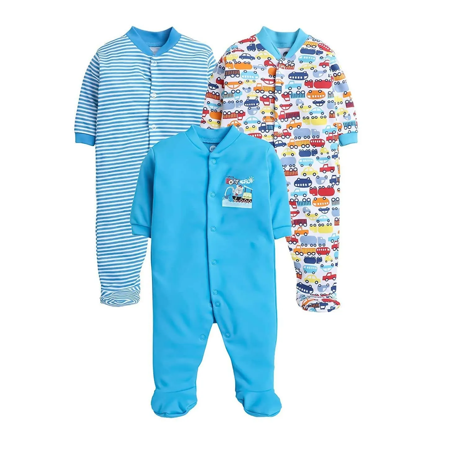 Daddy - G Rompers/Sleepsuits/Jumpsuit /Night Suits for New Born Babies - Turquoise