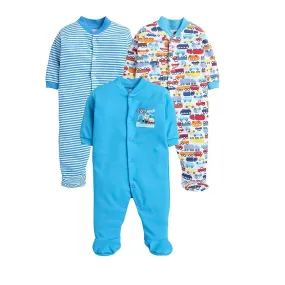 Daddy - G Rompers/Sleepsuits/Jumpsuit /Night Suits for New Born Babies - Turquoise