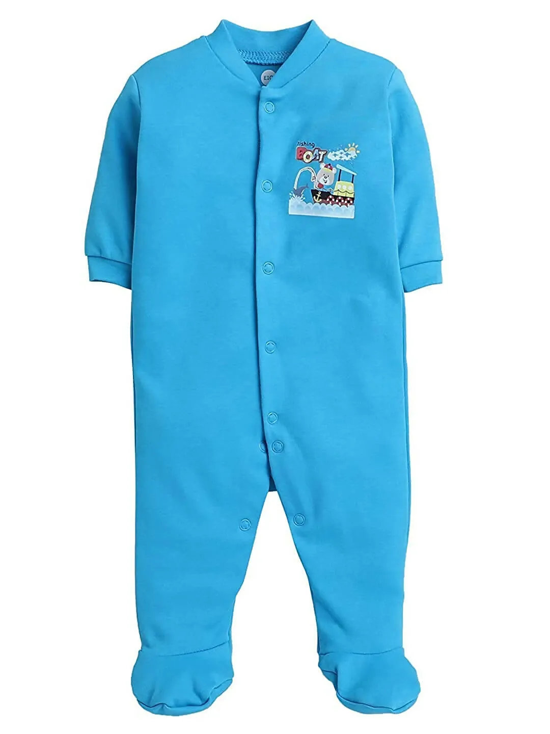 Daddy - G Rompers/Sleepsuits/Jumpsuit /Night Suits for New Born Babies - Turquoise