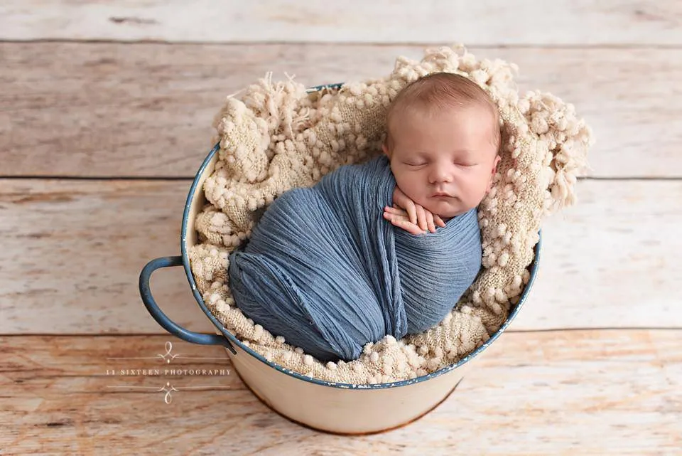 Denim Blue Cheesecloth Baby Wrap Cheese Cloth Fabric Layer