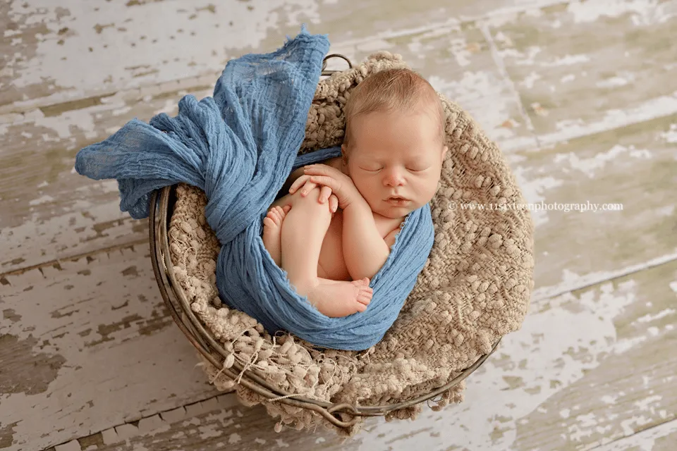Denim Blue Cheesecloth Baby Wrap Cheese Cloth Fabric Layer