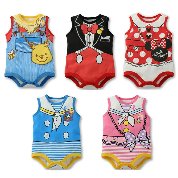 Donald Duck Disney Sleeveless Baby Onesies