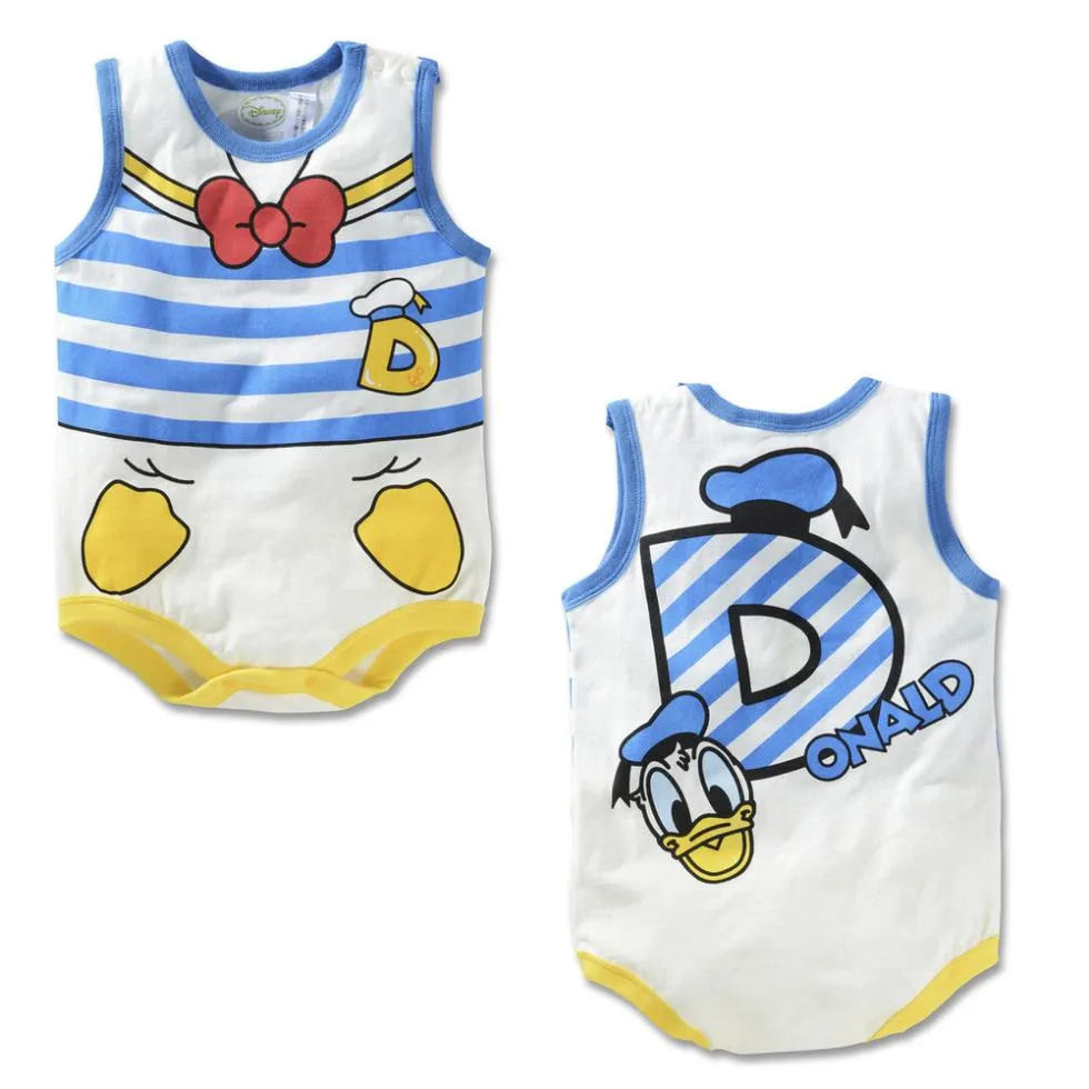 Donald Duck Disney Sleeveless Baby Onesies