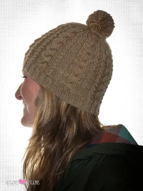 Downhill Diva Cable Cap in Ewe So Sporty Merino (402)