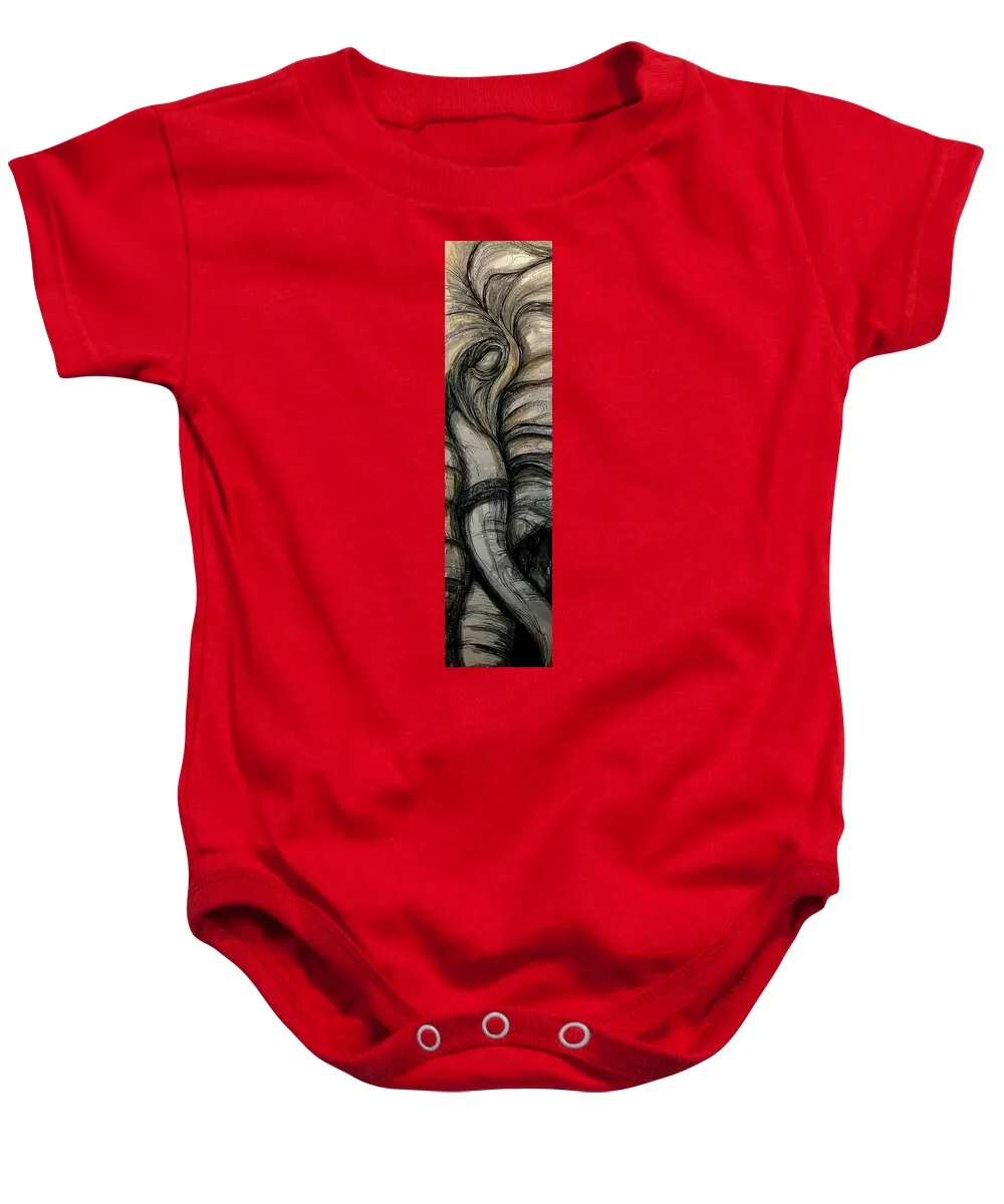 Elephant Half - Baby Onesie
