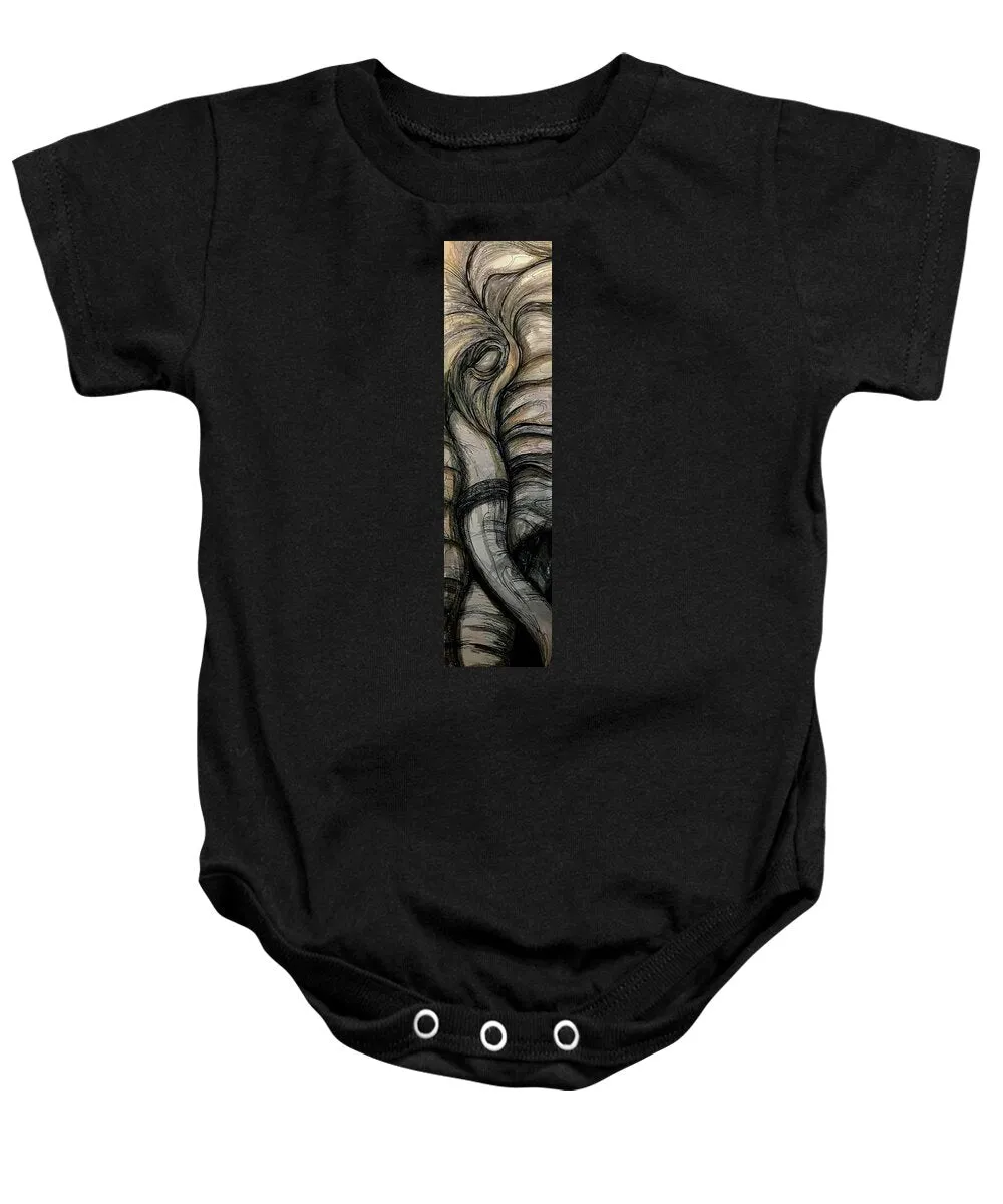 Elephant Half - Baby Onesie