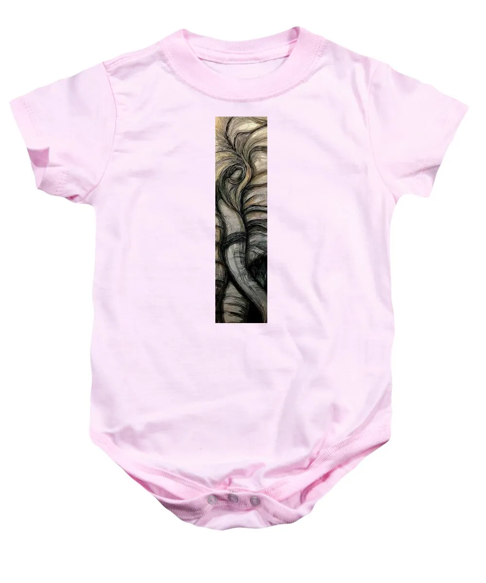 Elephant Half - Baby Onesie