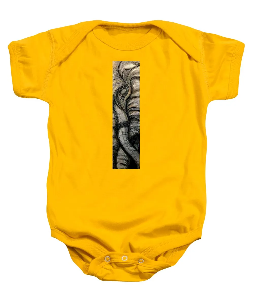 Elephant Half - Baby Onesie