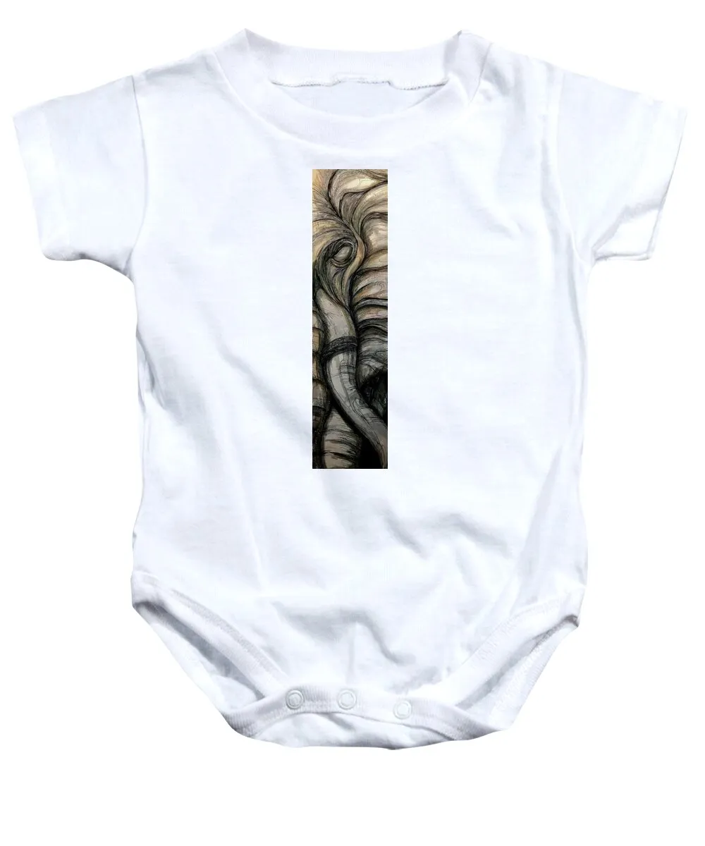 Elephant Half - Baby Onesie