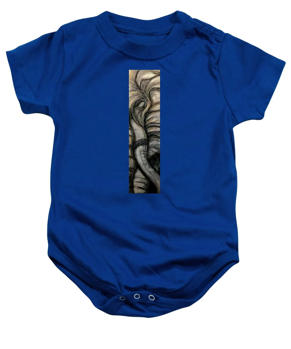 Elephant Half - Baby Onesie