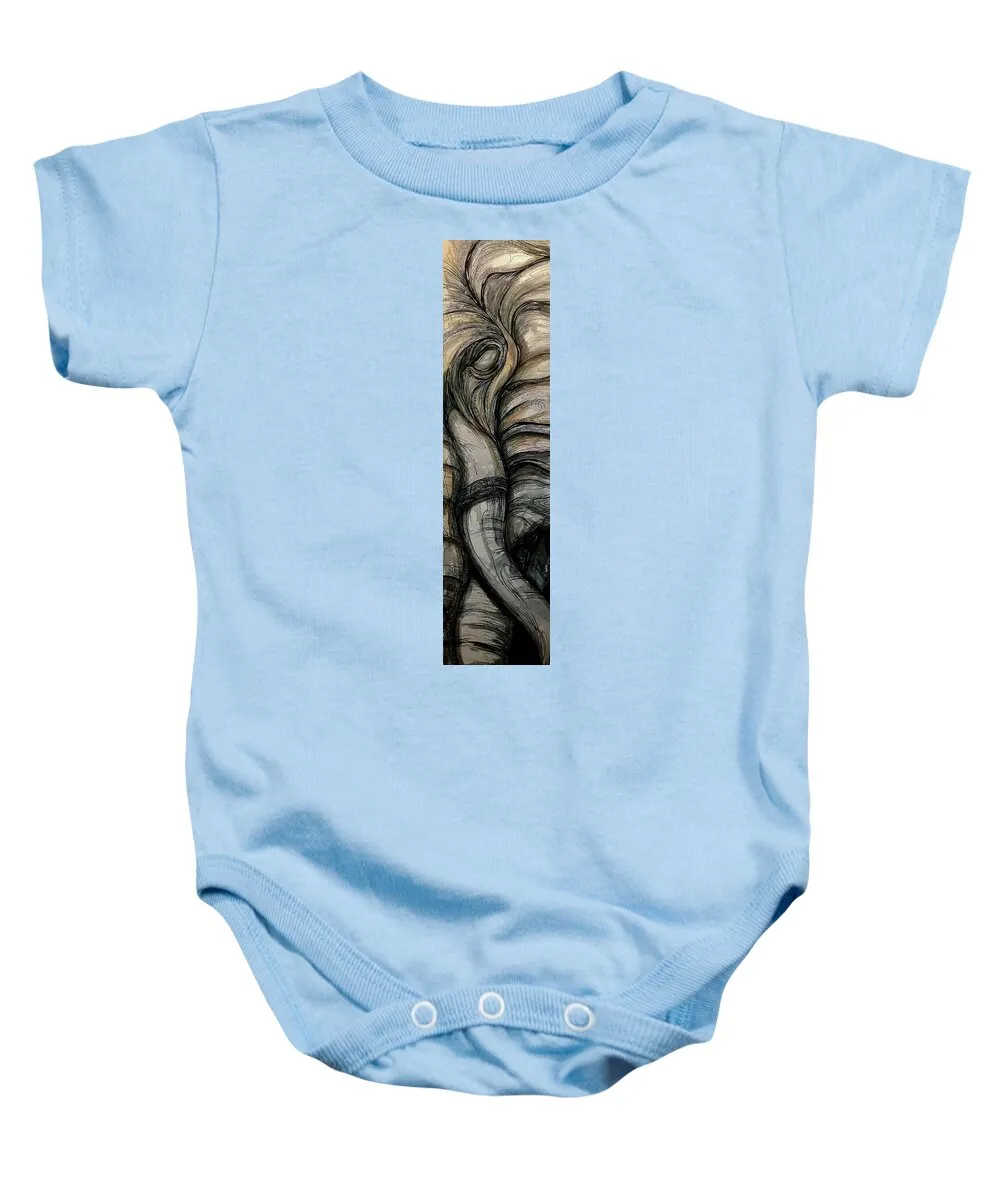 Elephant Half - Baby Onesie