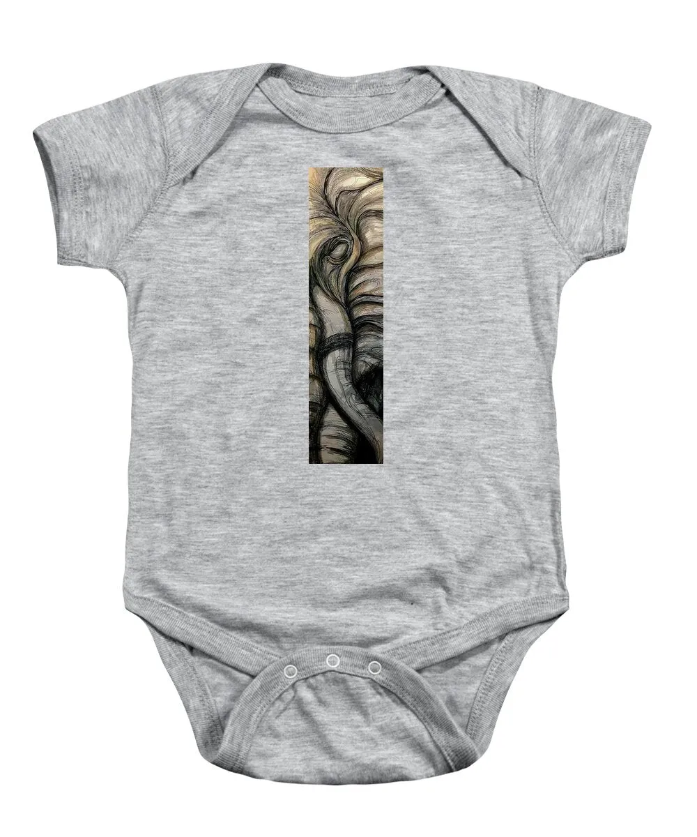 Elephant Half - Baby Onesie