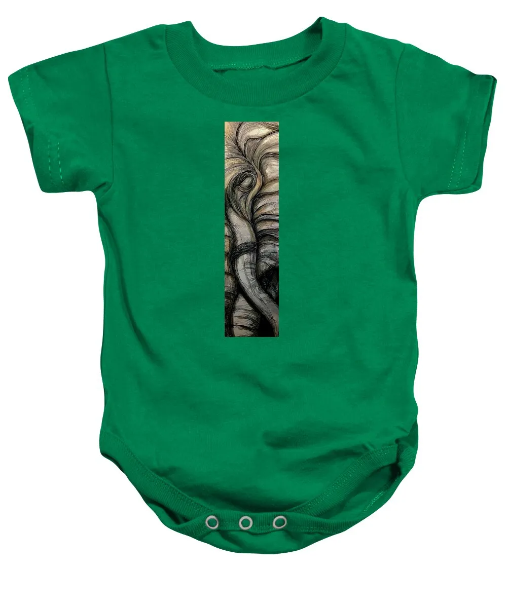 Elephant Half - Baby Onesie