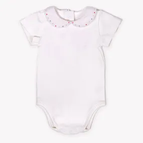 Embroidered Round Collar Onesie