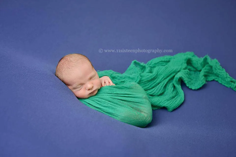 Emerald Green Cheesecloth Baby Wrap Cheese Cloth