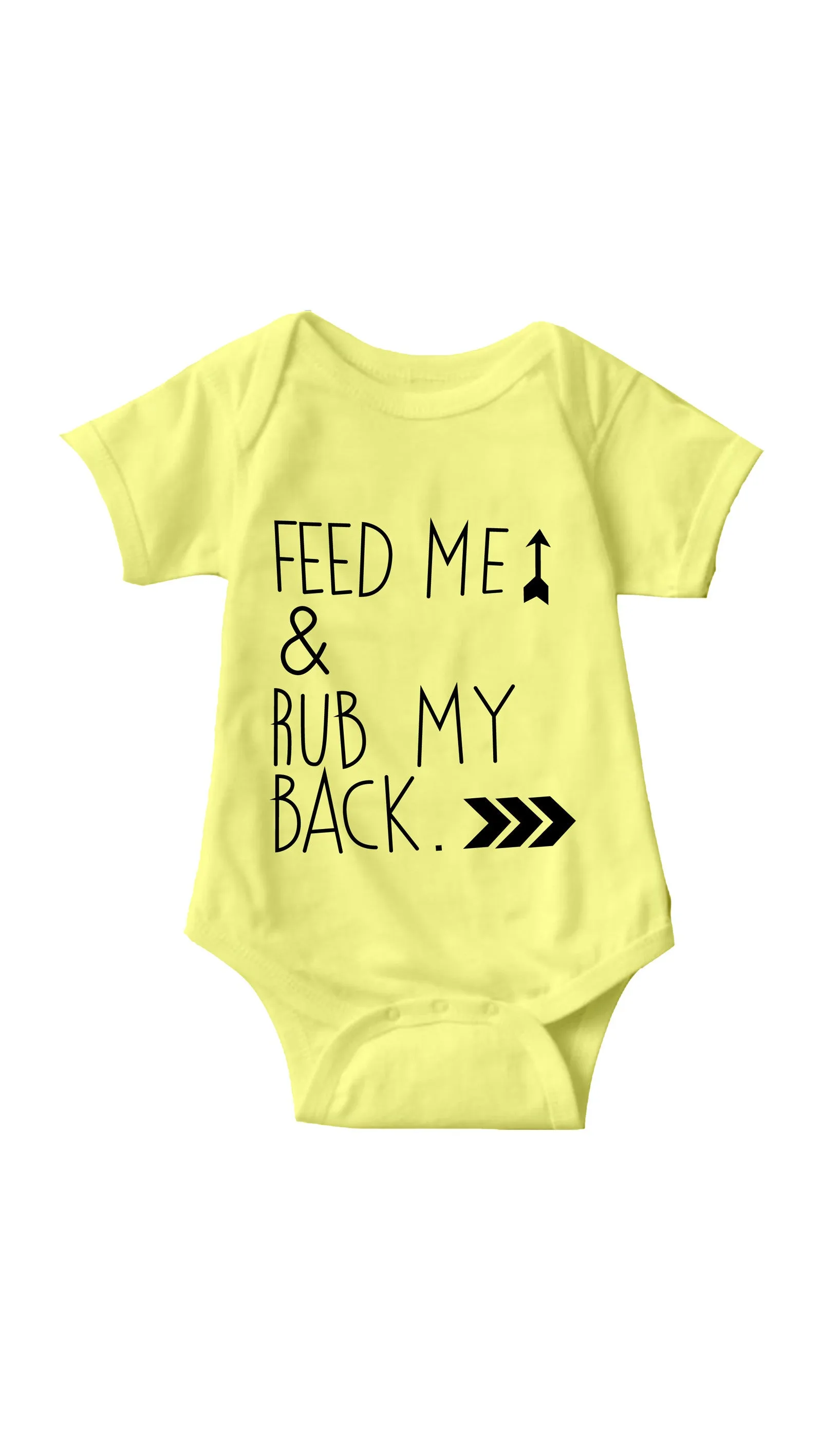 Feed Me & Rub My Back Infant Onesie