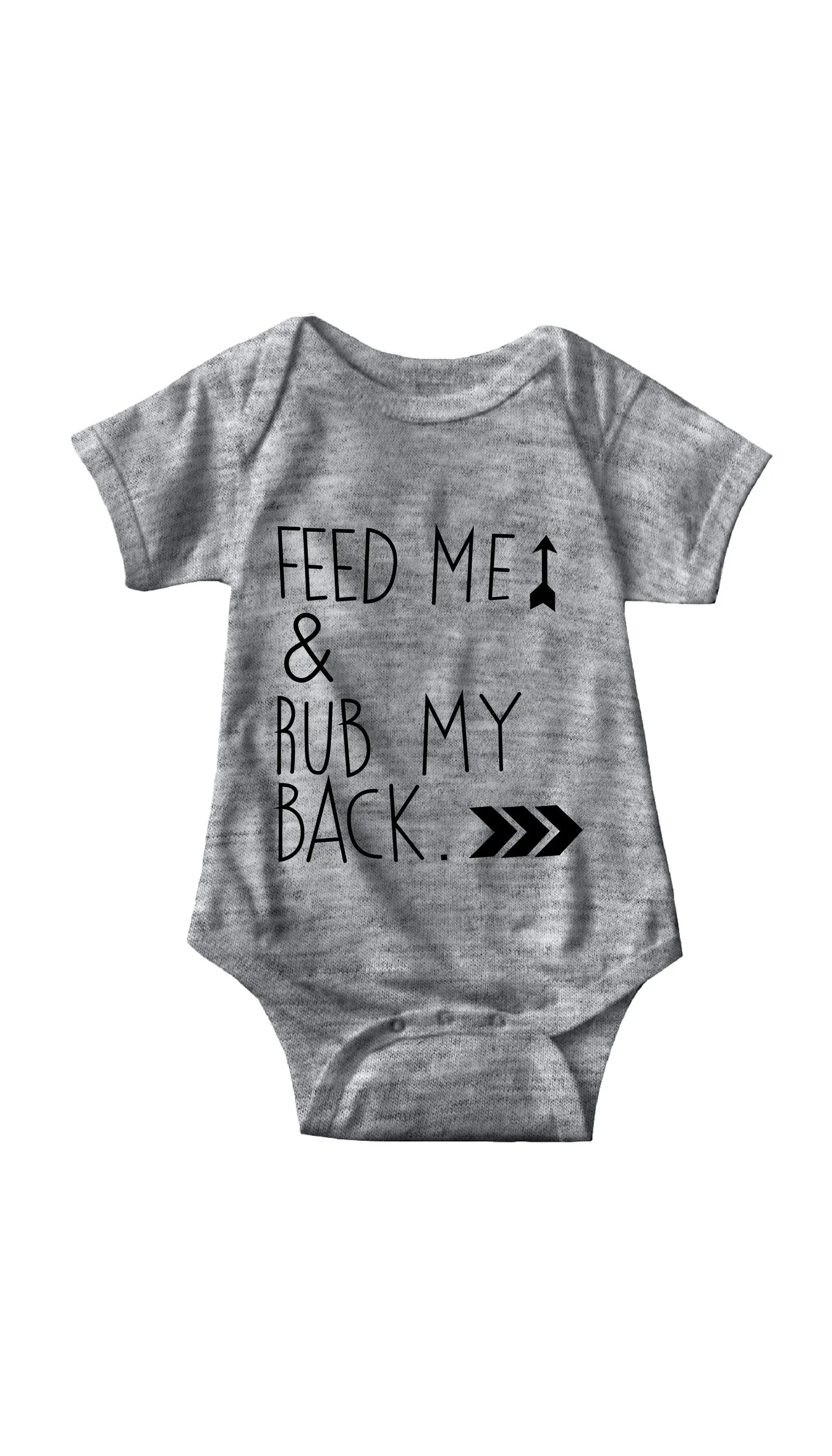 Feed Me & Rub My Back Infant Onesie