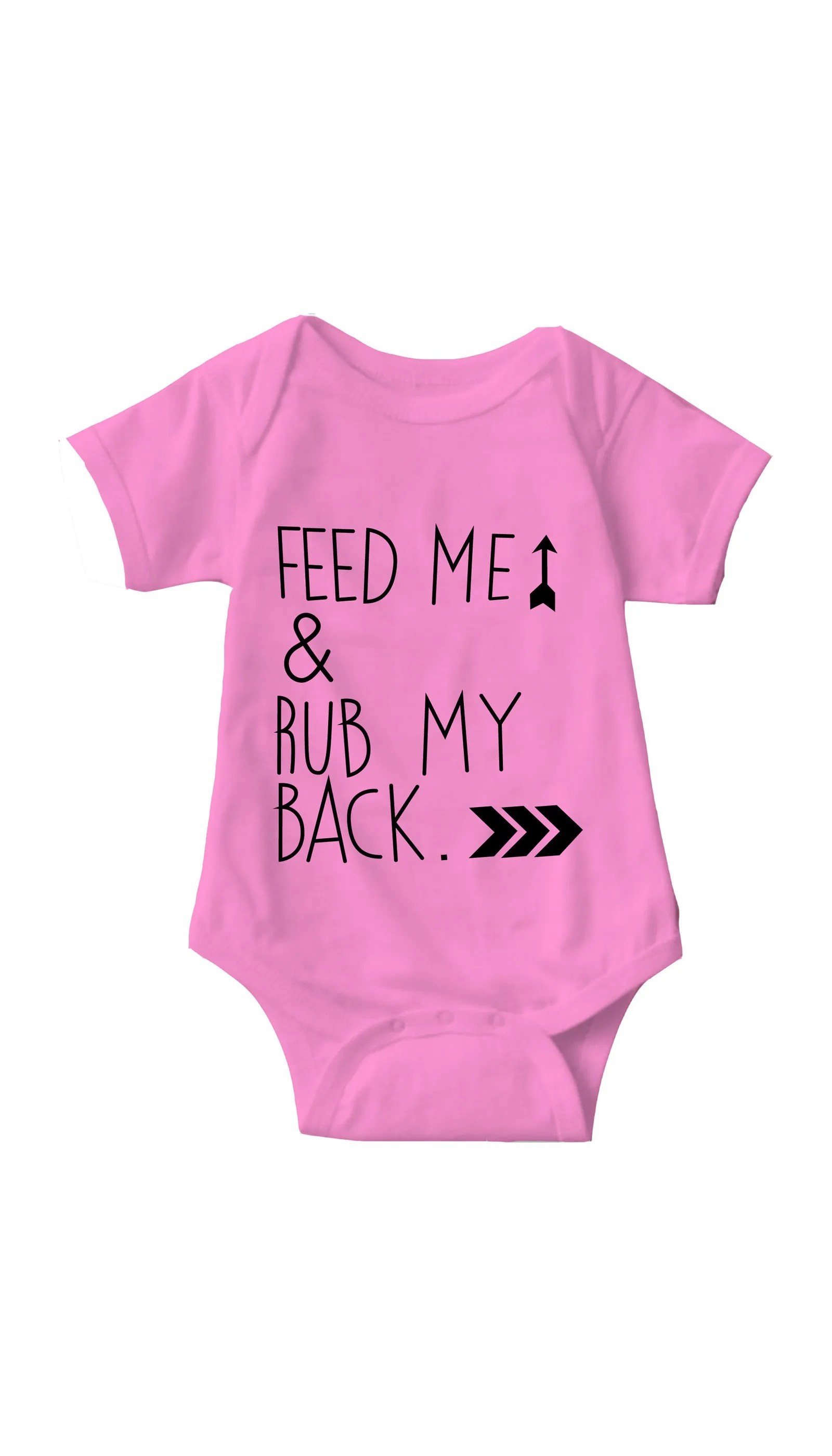 Feed Me & Rub My Back Infant Onesie