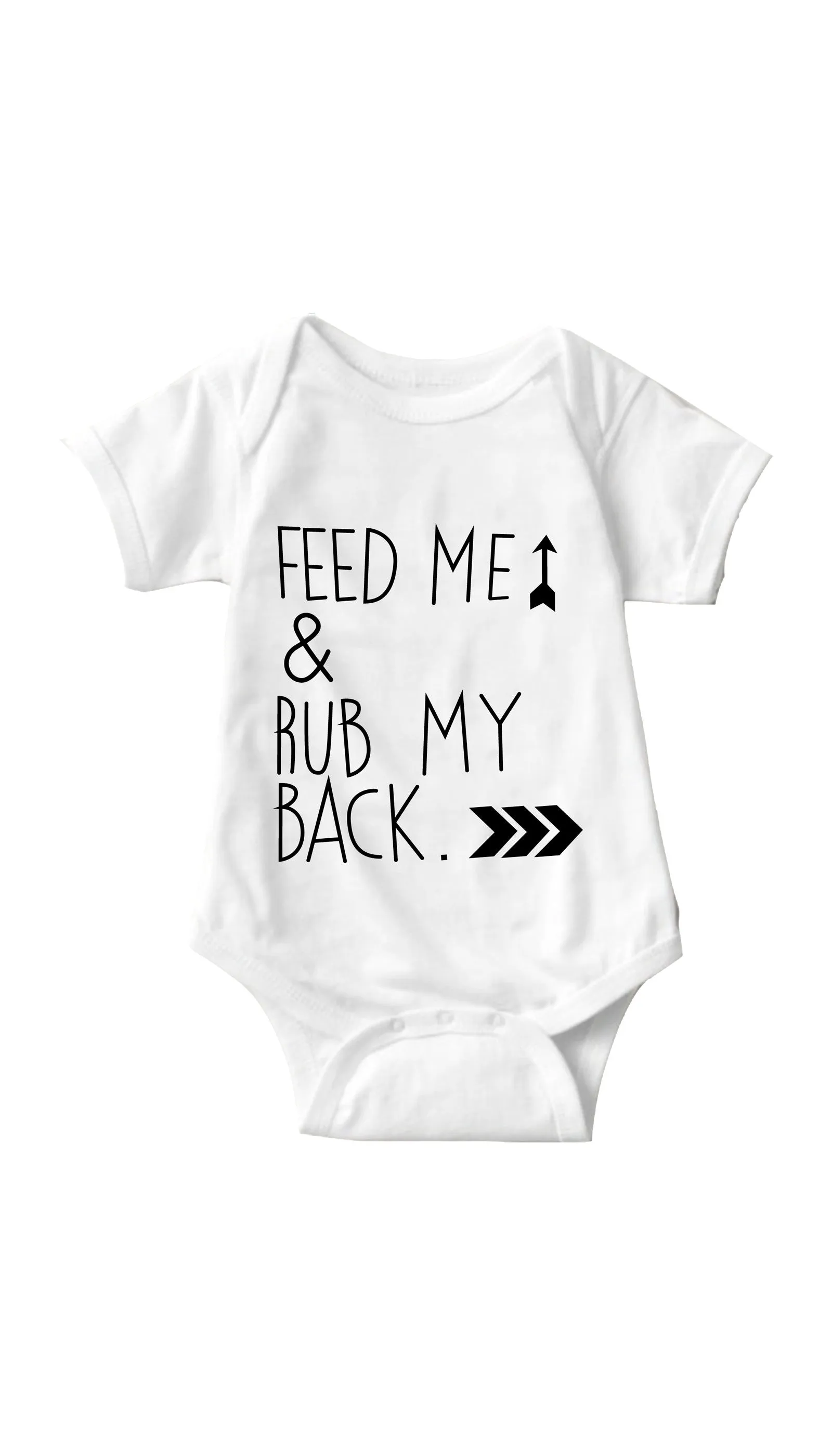 Feed Me & Rub My Back Infant Onesie