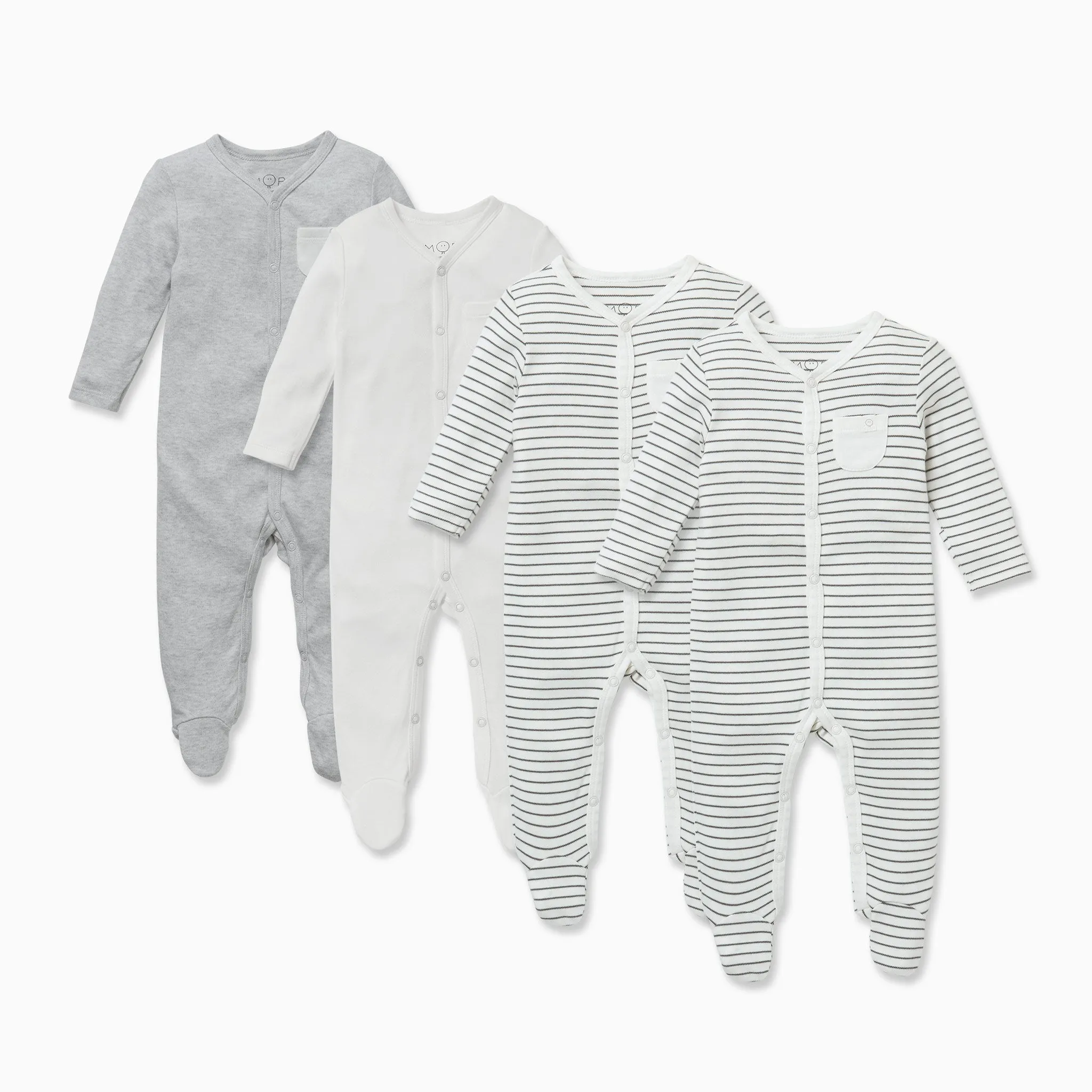 Front Opening Sleepsuit 4 Pack