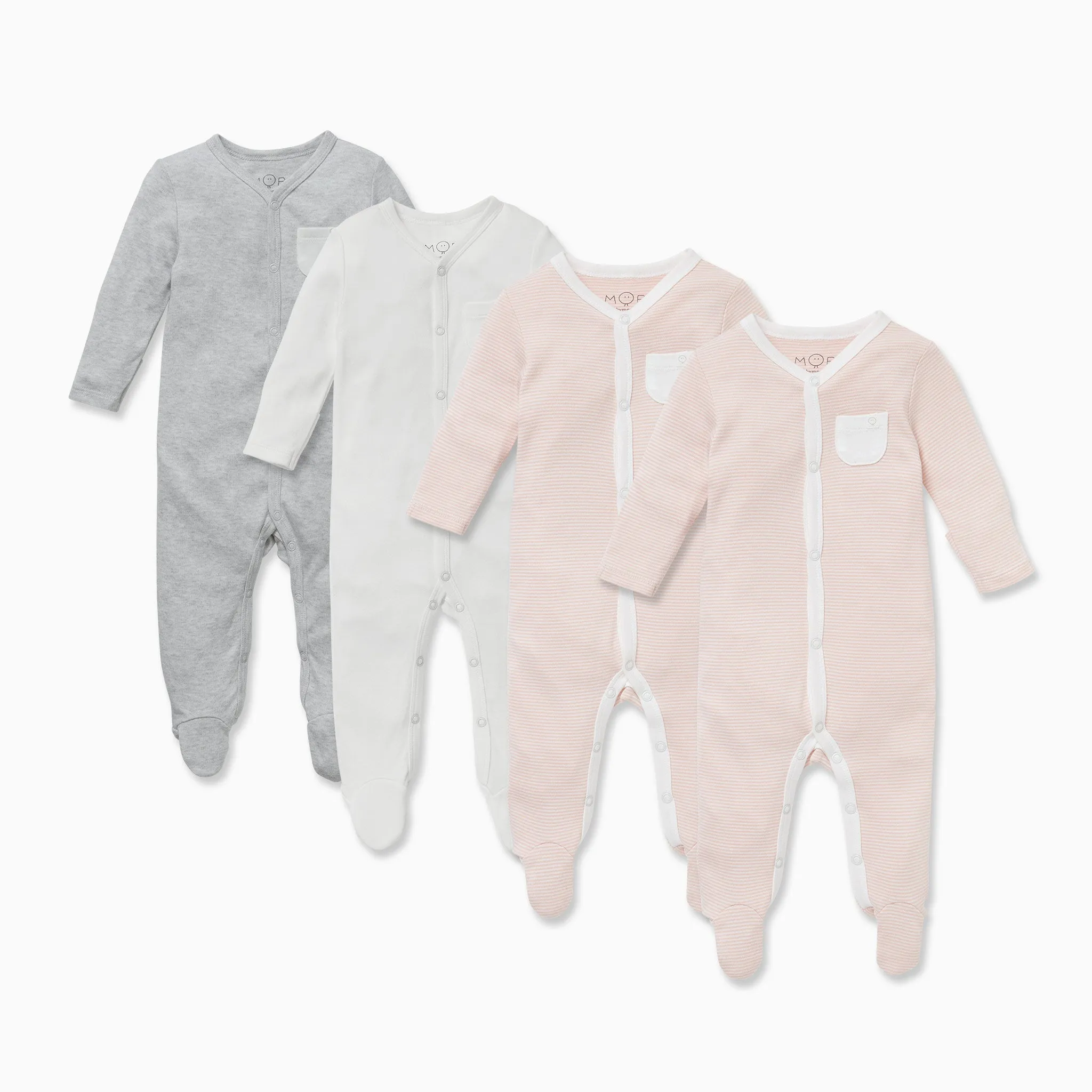 Front Opening Sleepsuit 4 Pack