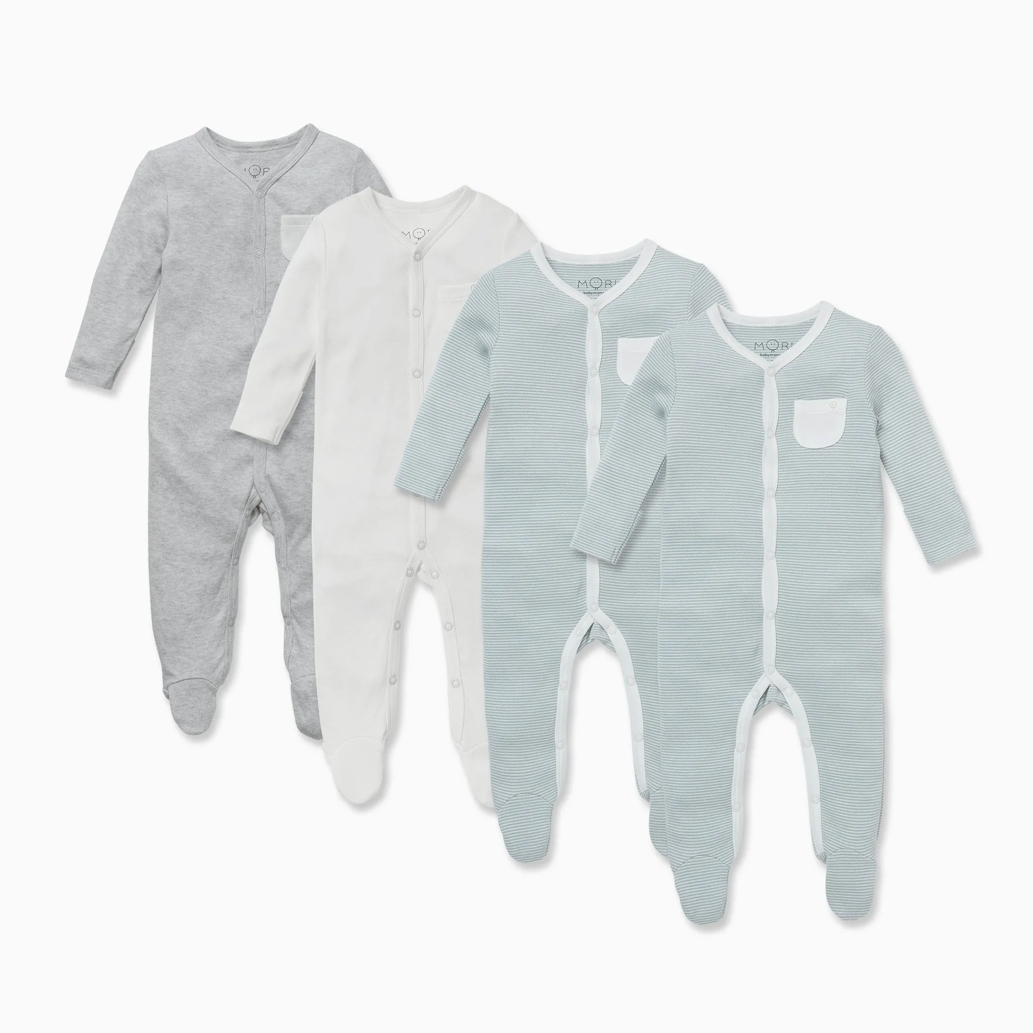 Front Opening Sleepsuit 4 Pack
