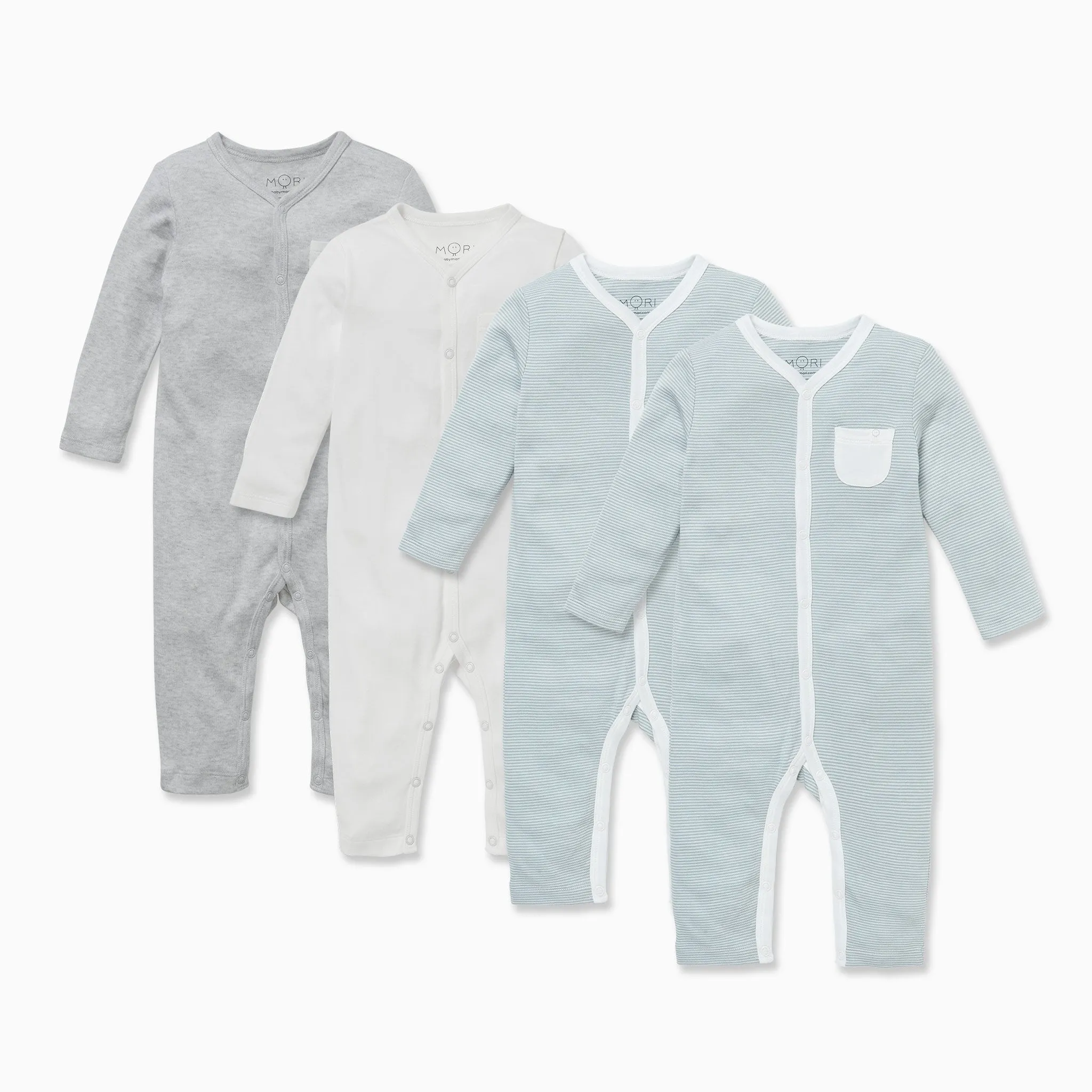 Front Opening Sleepsuit 4 Pack