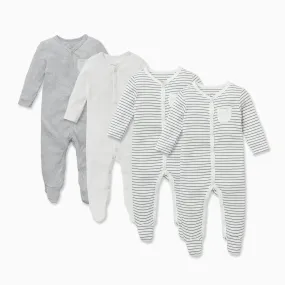 Front Opening Sleepsuit 4 Pack