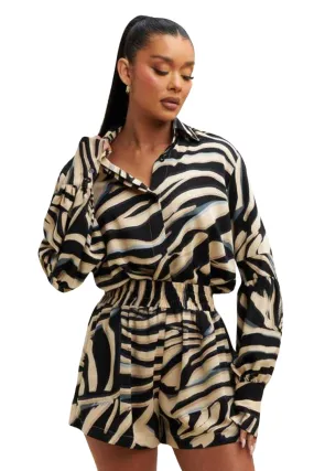 Gia Animal Print Romper